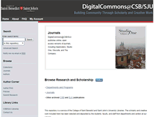 Tablet Screenshot of digitalcommons.csbsju.edu